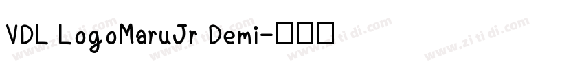 VDL LogoMaruJr Demi字体转换